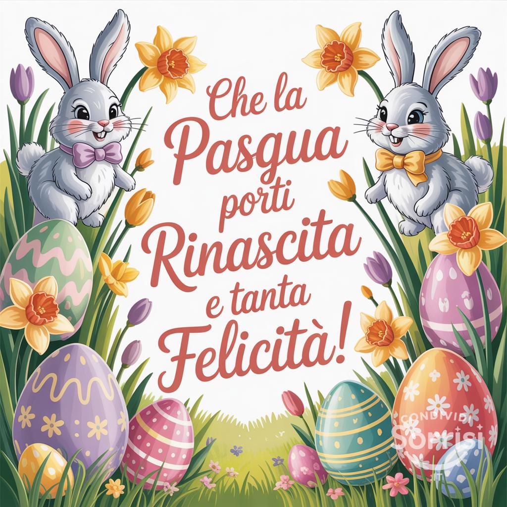 Che la Pasqua porti rinascita e tanta felicità!