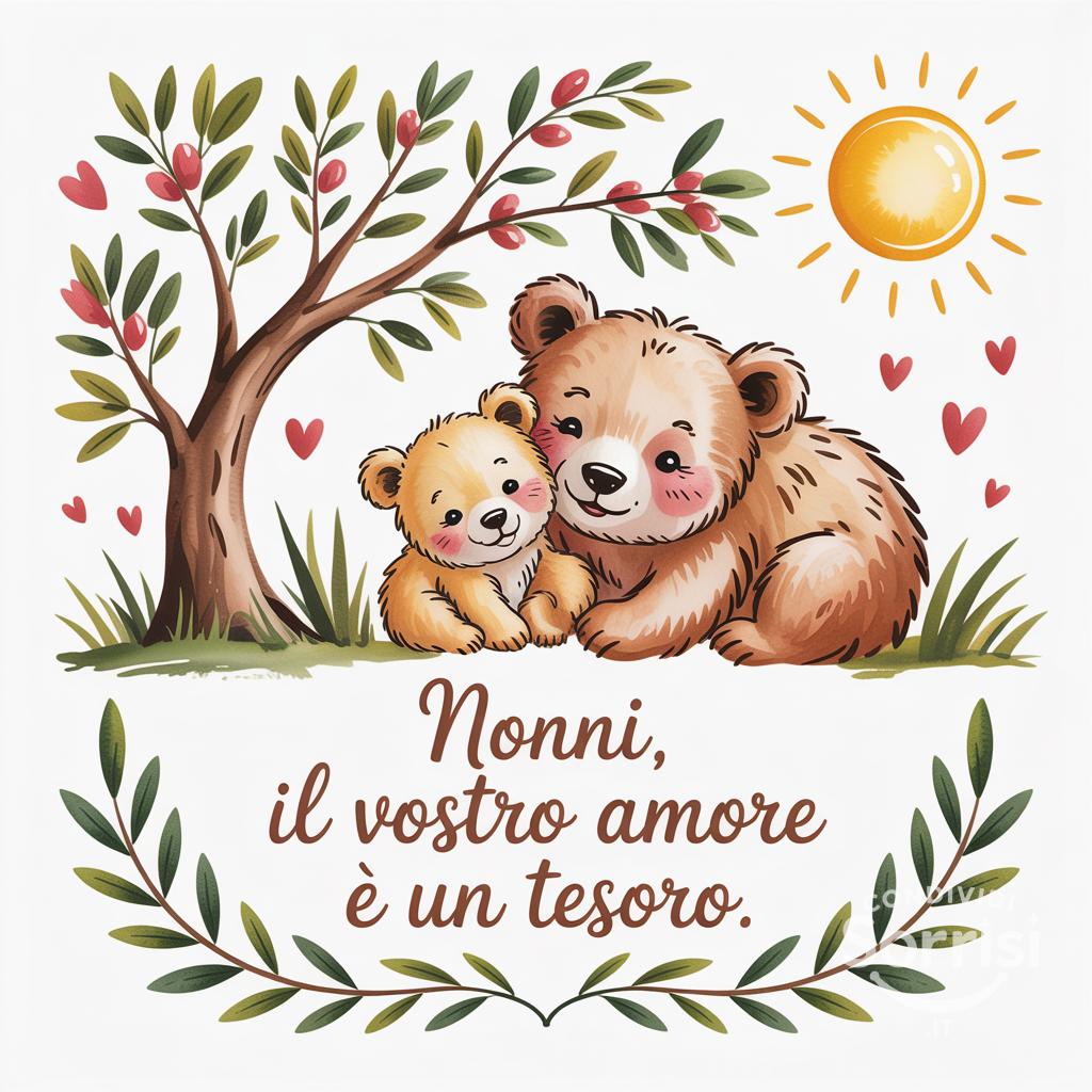 Nonni, il vostro amore è un tesoro.