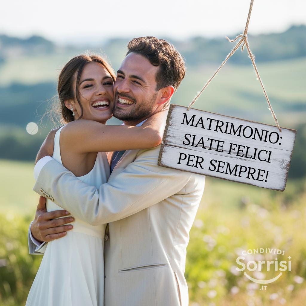 Matrimonio: siate felici per sempre!