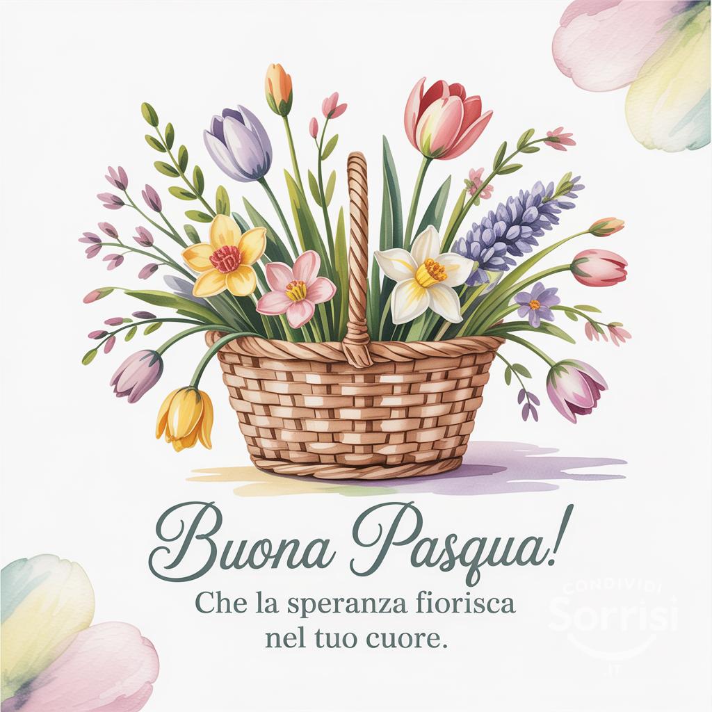 Buona Pasqua! Che la speranza fiorisca nel tuo cuore.