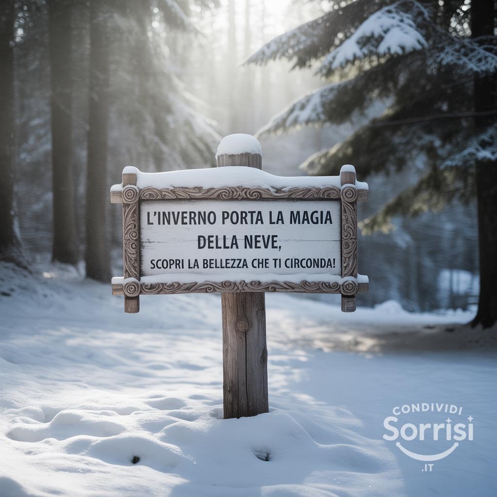 L'inverno porta la magia della neve, scopri la bellezza che ti circonda!