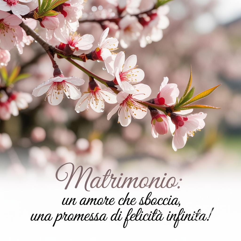 Matrimonio: un amore che sboccia, una promessa di felicità infinita!