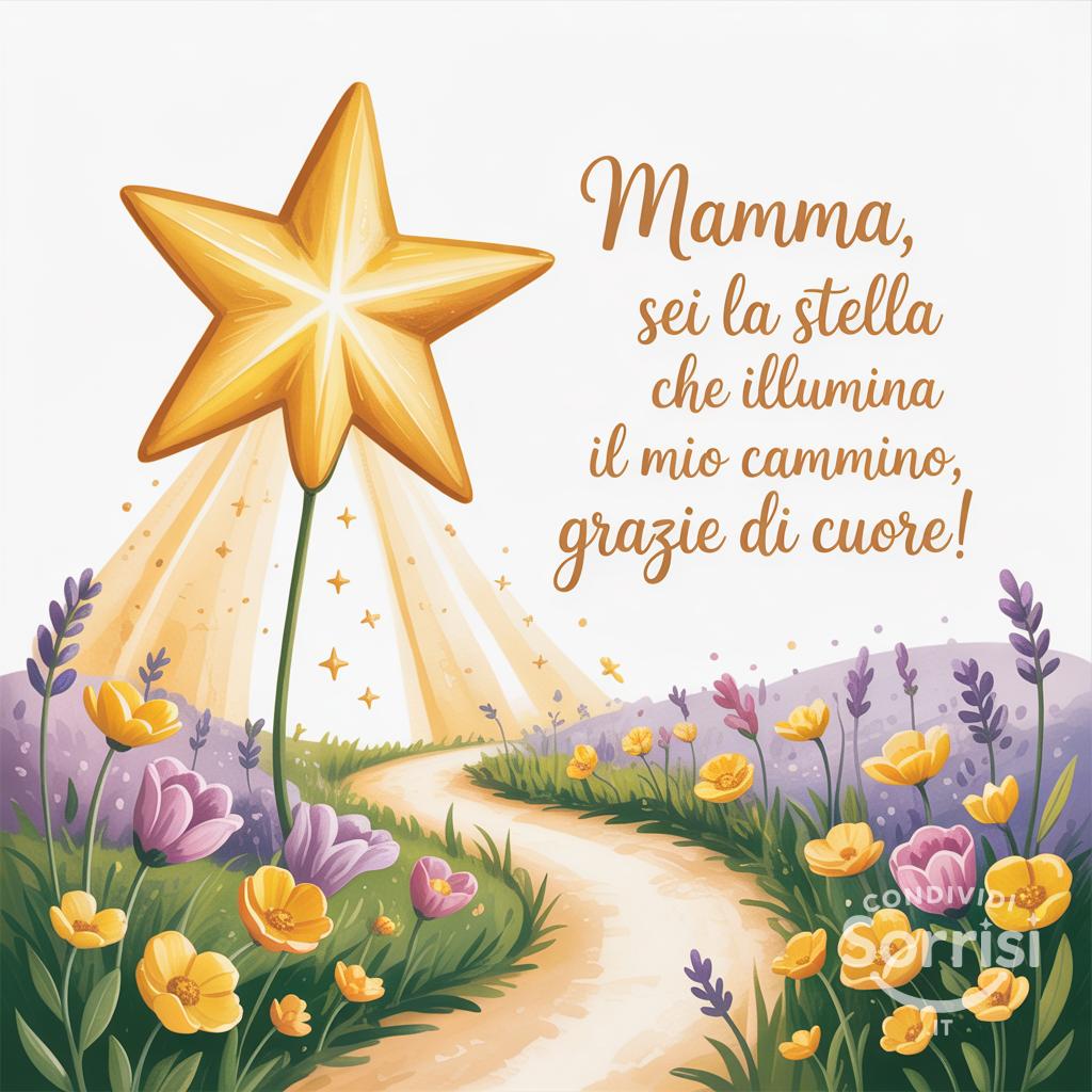 Mamma, sei la stella che illumina il mio cammino, grazie di cuore!