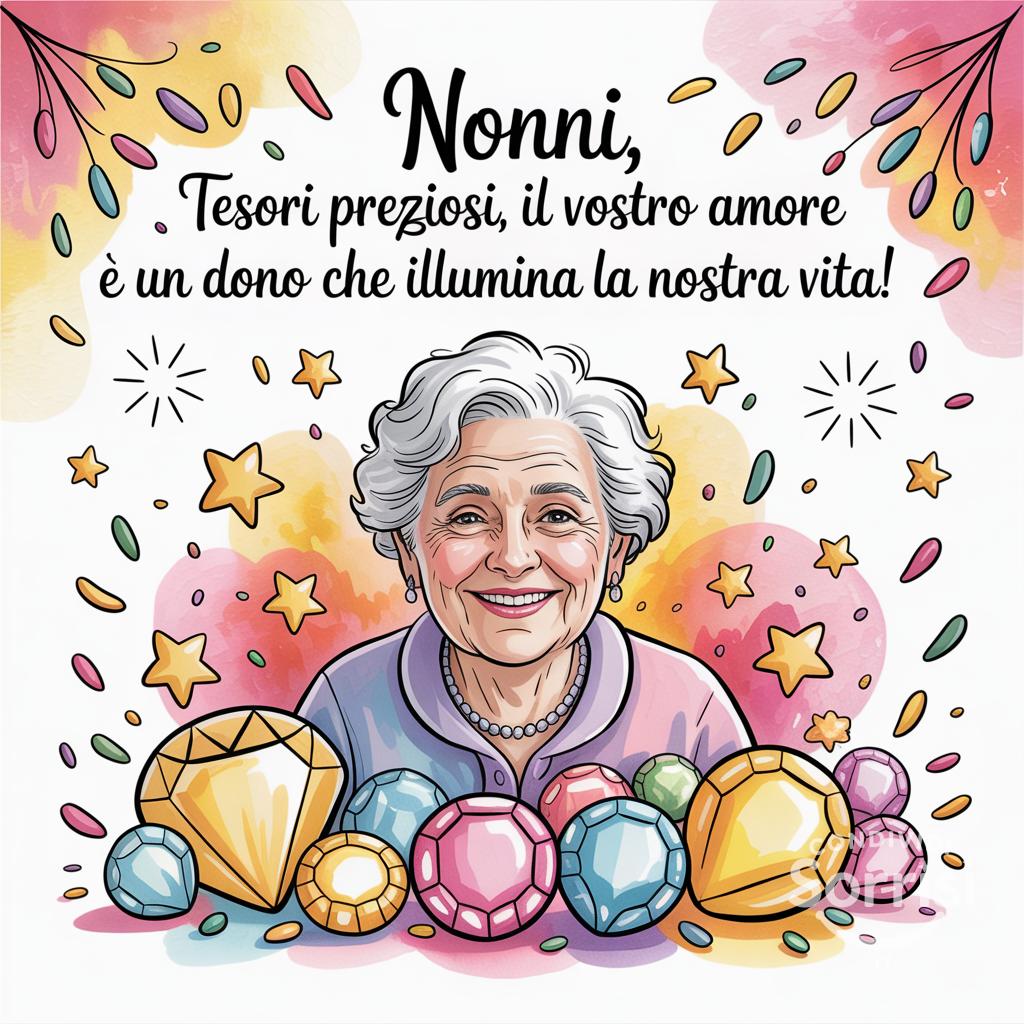 Nonni, tesori preziosi, il vostro amore è un dono che illumina la nostra vita!