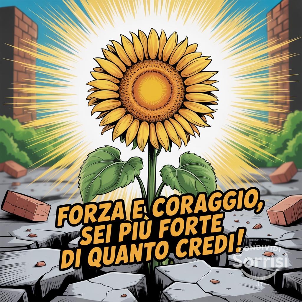 Forza e coraggio, sei più forte di quanto credi!