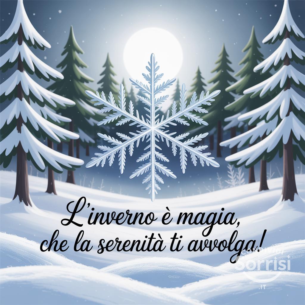 L'inverno è magia, che la serenità ti avvolga!