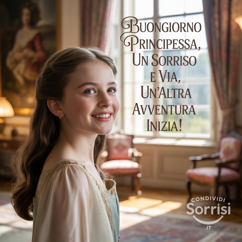 Buongiorno Principessa, un sorriso e via, un'altra avventura inizia!