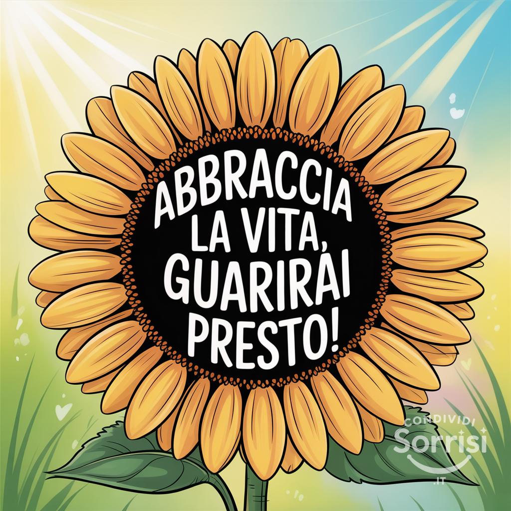 Abbraccia la vita, guarirai presto!