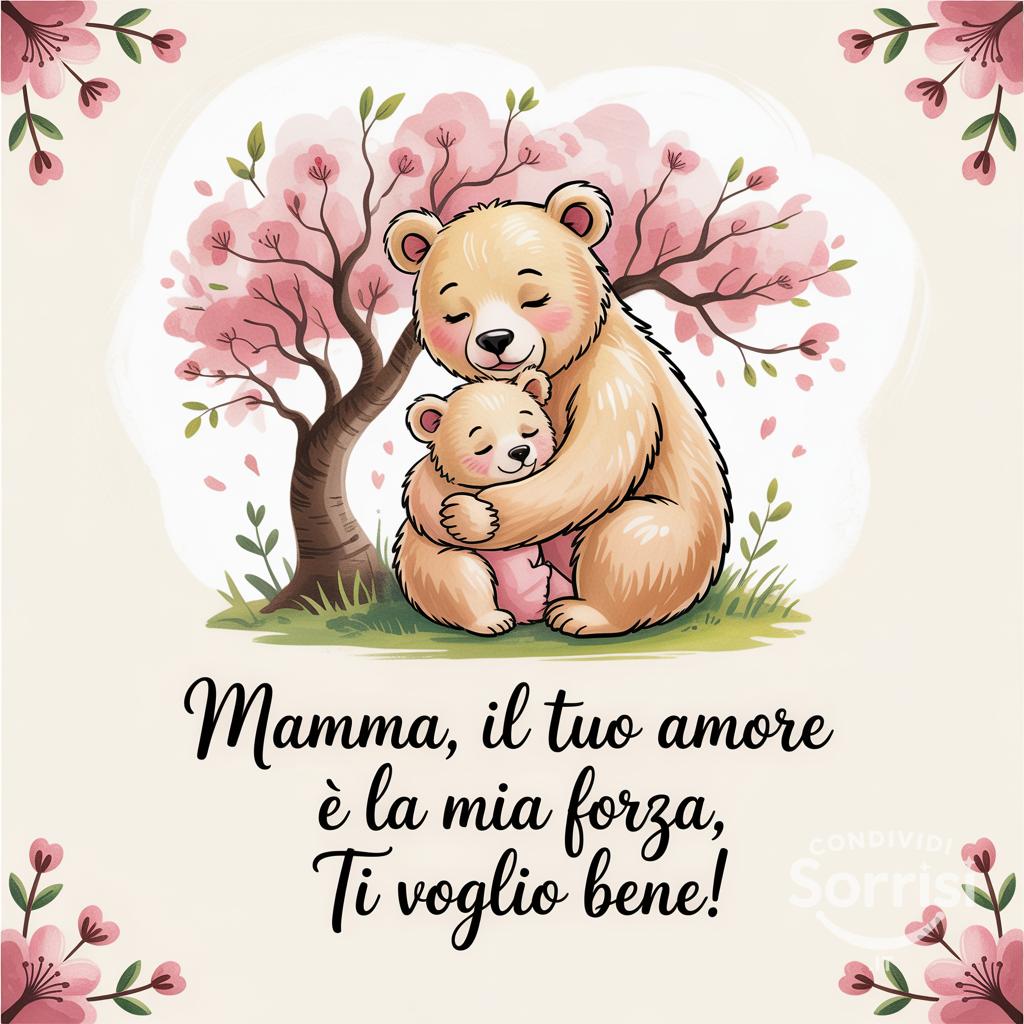 Mamma, il tuo amore è la mia forza, ti voglio bene!
