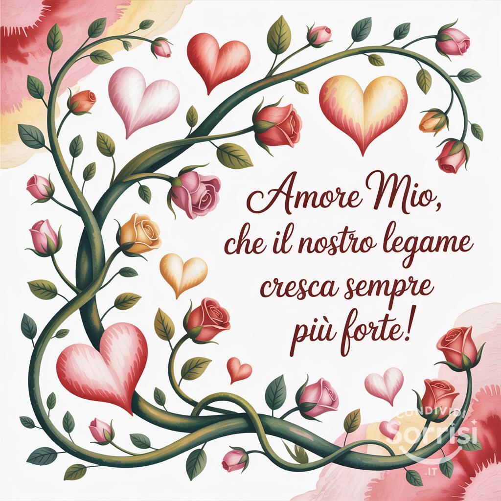 Amore mio, che il nostro legame cresca sempre più forte!