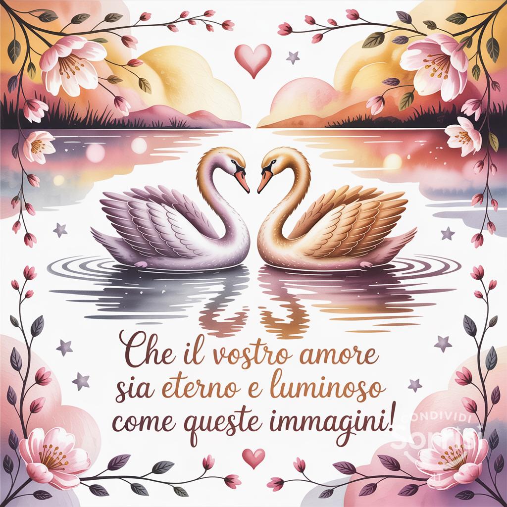 Che il vostro amore sia eterno e luminoso come queste immagini!