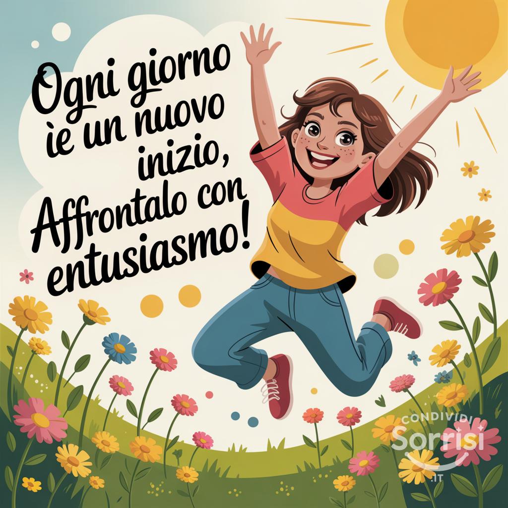 Ogni giorno è un nuovo inizio, affrontalo con entusiasmo!