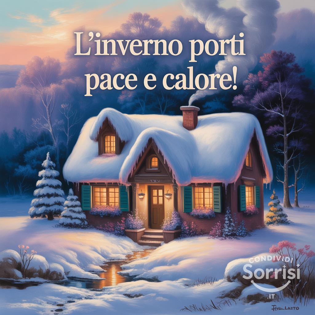 L'inverno porti pace e calore!