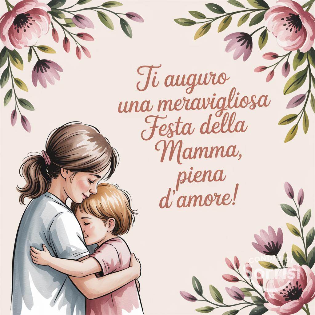 Ti auguro una meravigliosa Festa della Mamma, piena d'amore!