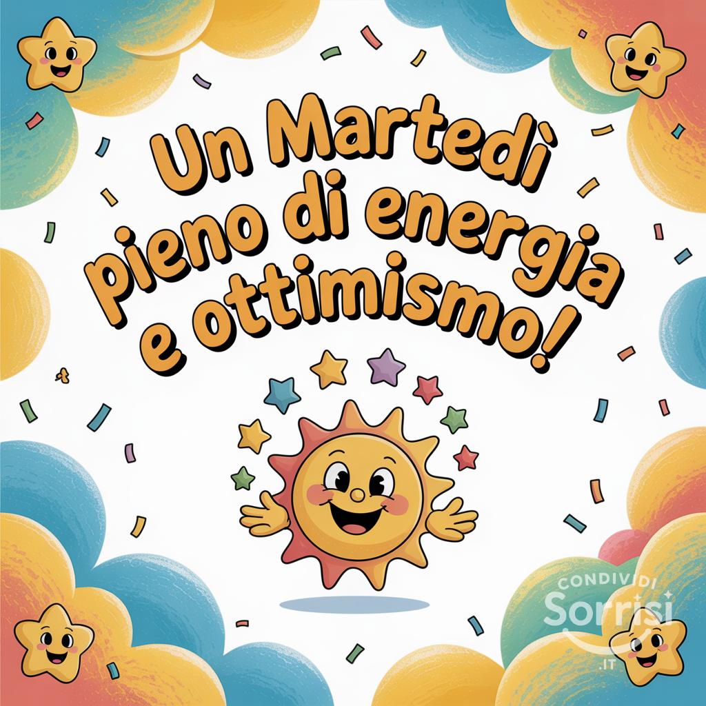 Un martedì pieno di energia e ottimismo!
