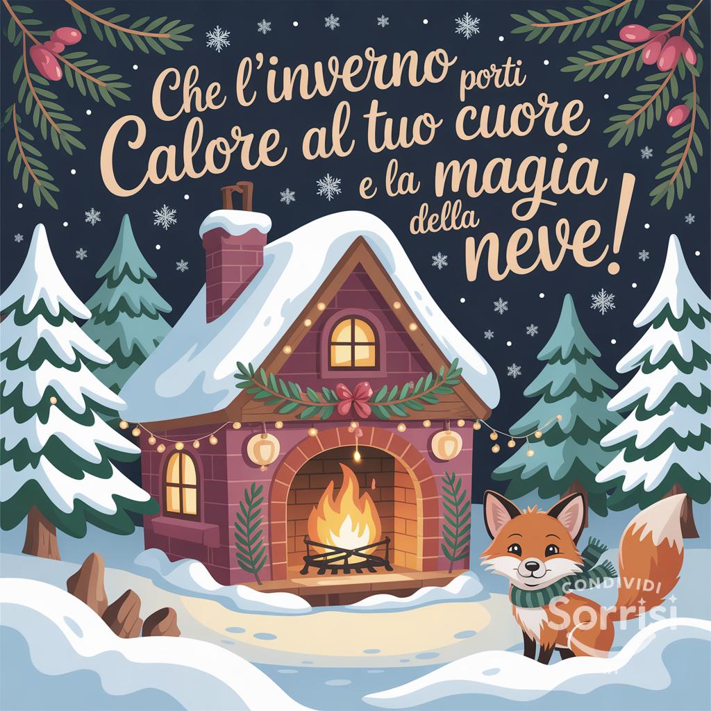 Che l'inverno porti calore al tuo cuore e la magia della neve!