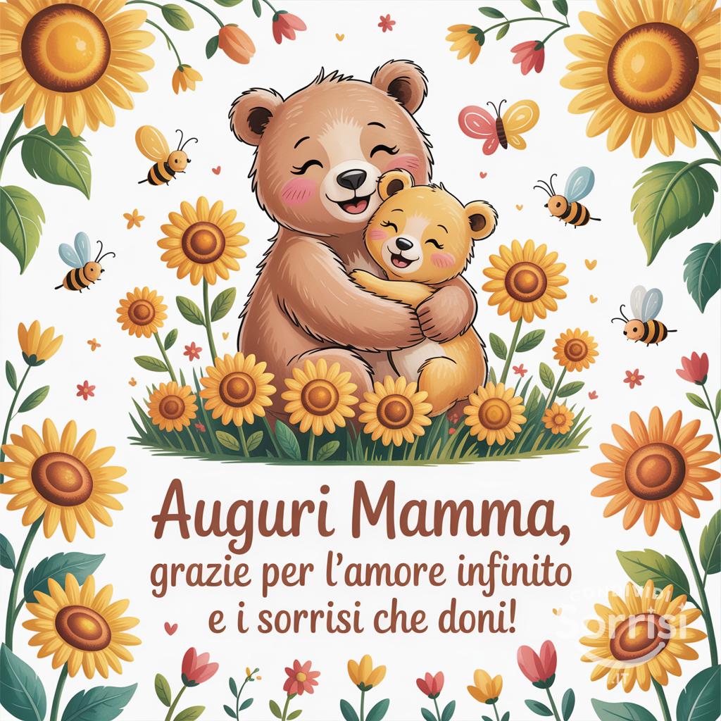 Auguri Mamma, grazie per l'amore infinito e i sorrisi che doni!