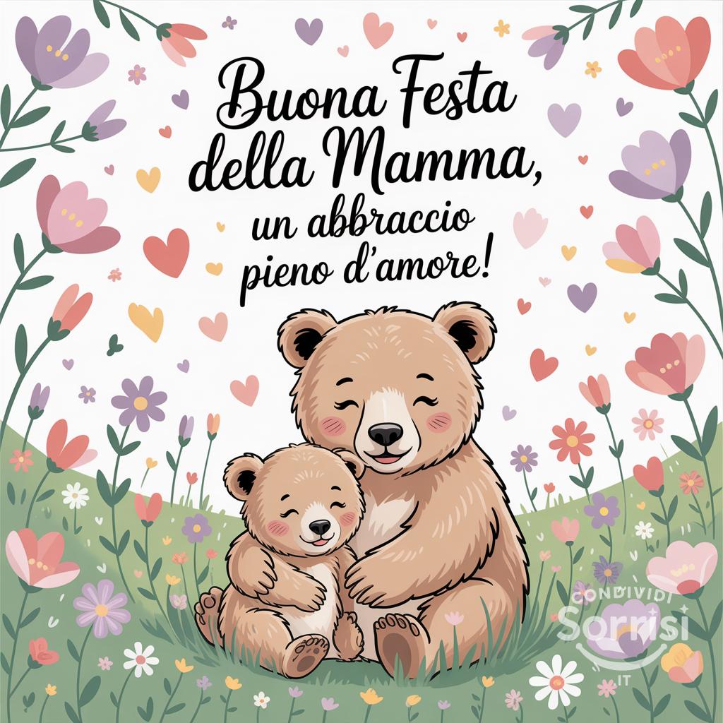 Buona Festa della Mamma, un abbraccio pieno d'amore!