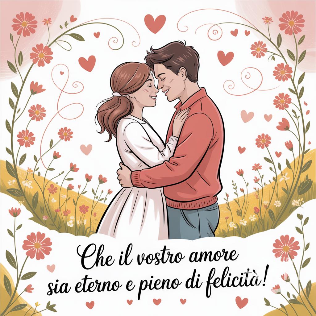 Che il vostro amore sia eterno e pieno di felicità!