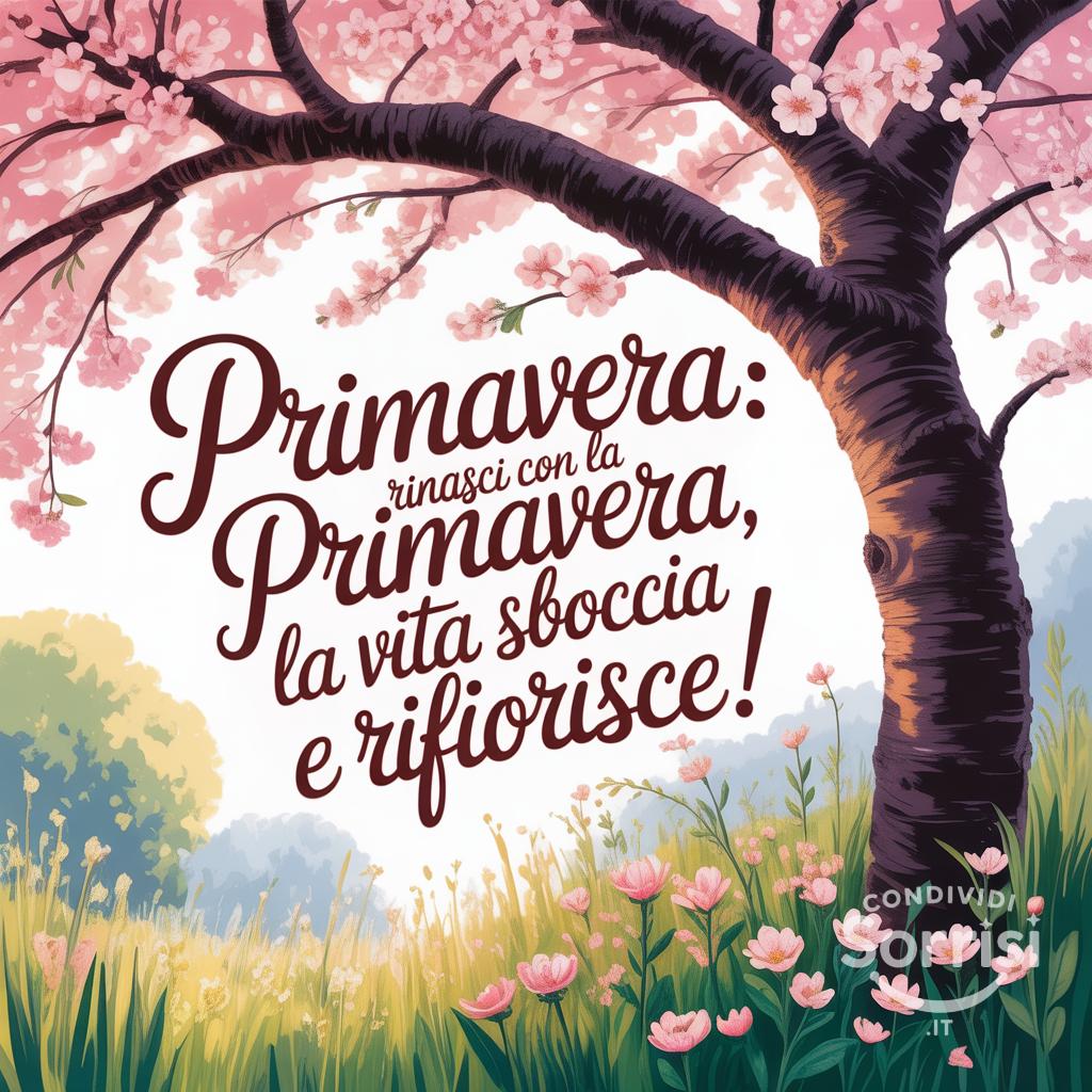 Primavera: Rinasci con la primavera, la vita sboccia e rifiorisce!