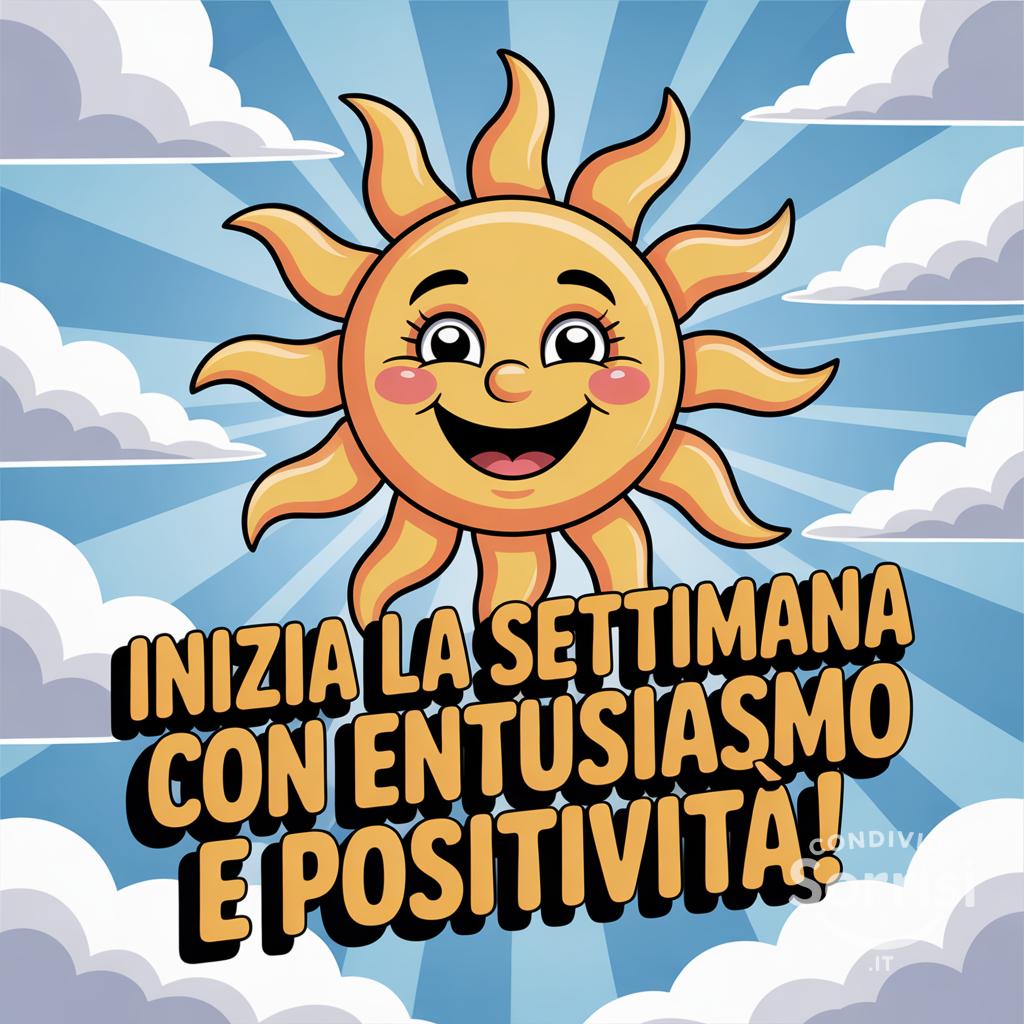 Inizia la settimana con entusiasmo e positività!