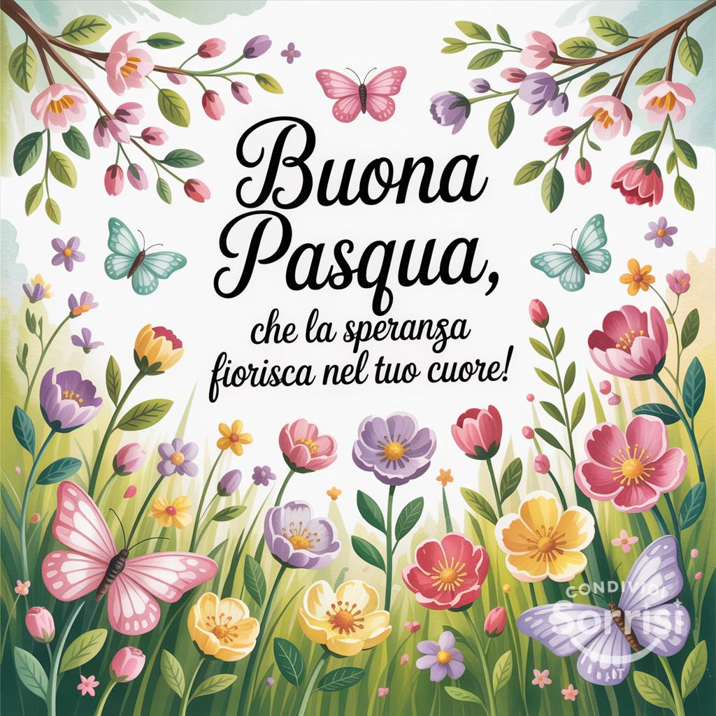 Buona Pasqua, che la speranza fiorisca nel tuo cuore!
