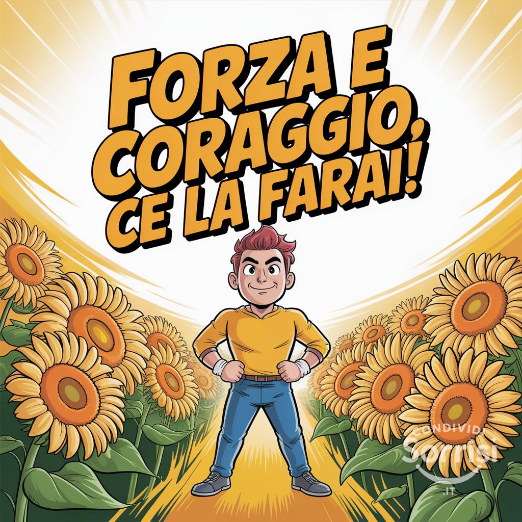Forza e coraggio, ce la farai!