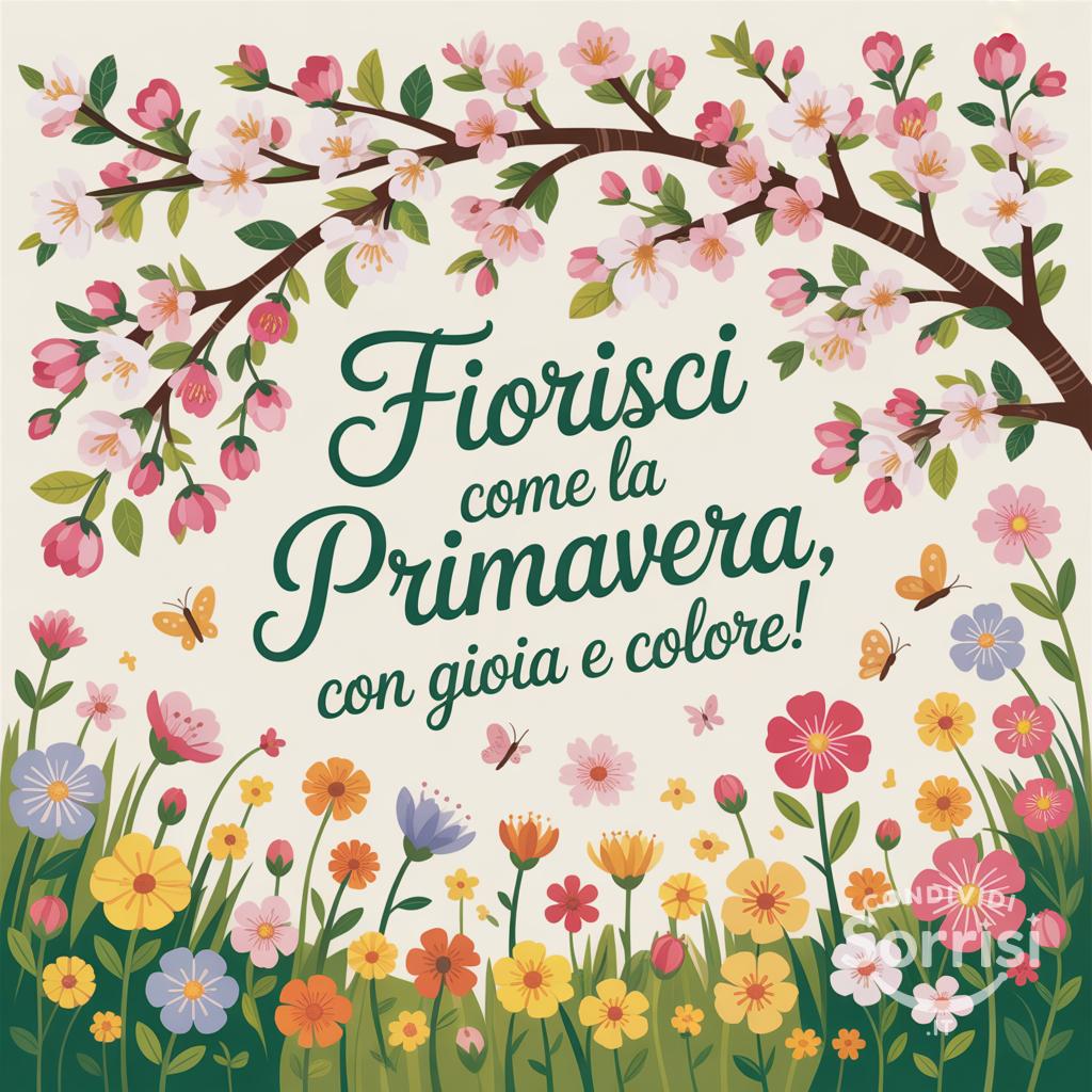 Fiorisci come la primavera, con gioia e colore!