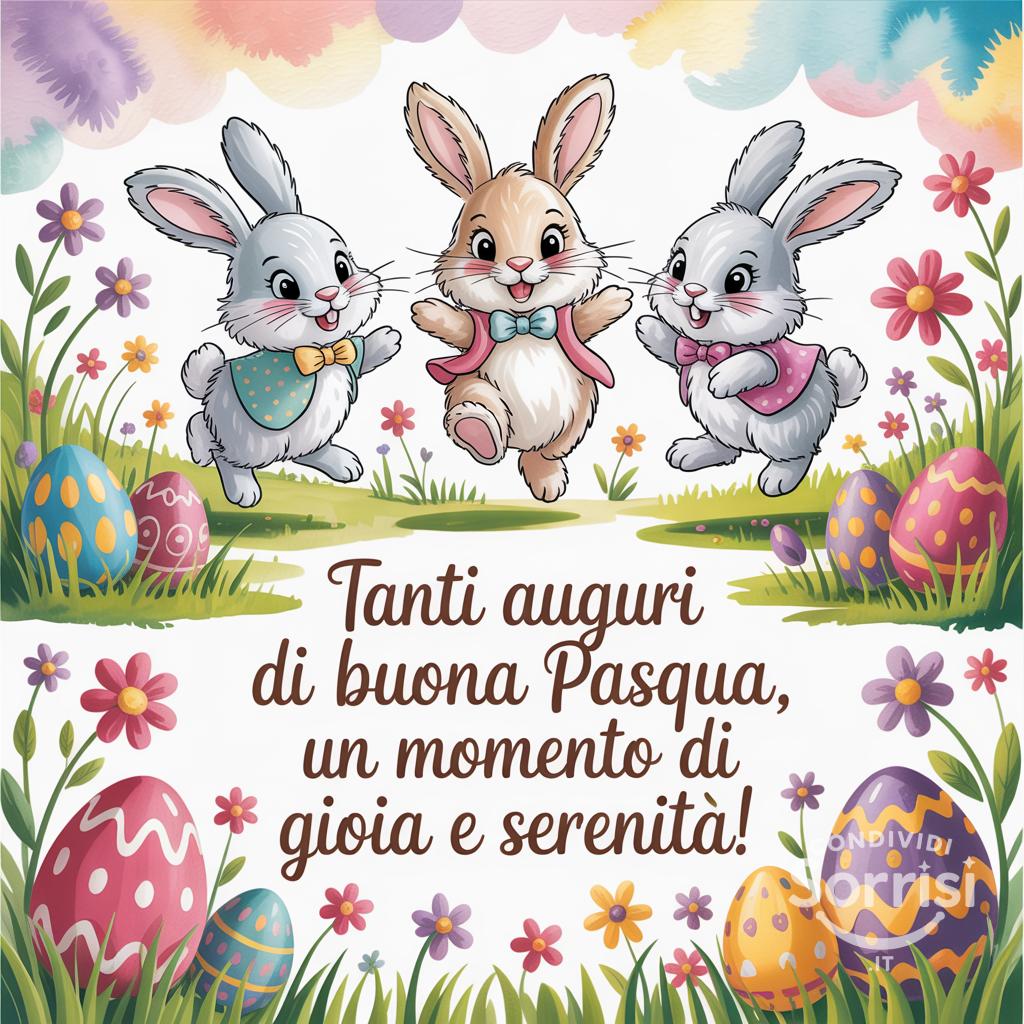 Tanti auguri di buona Pasqua, un momento di gioia e serenità!