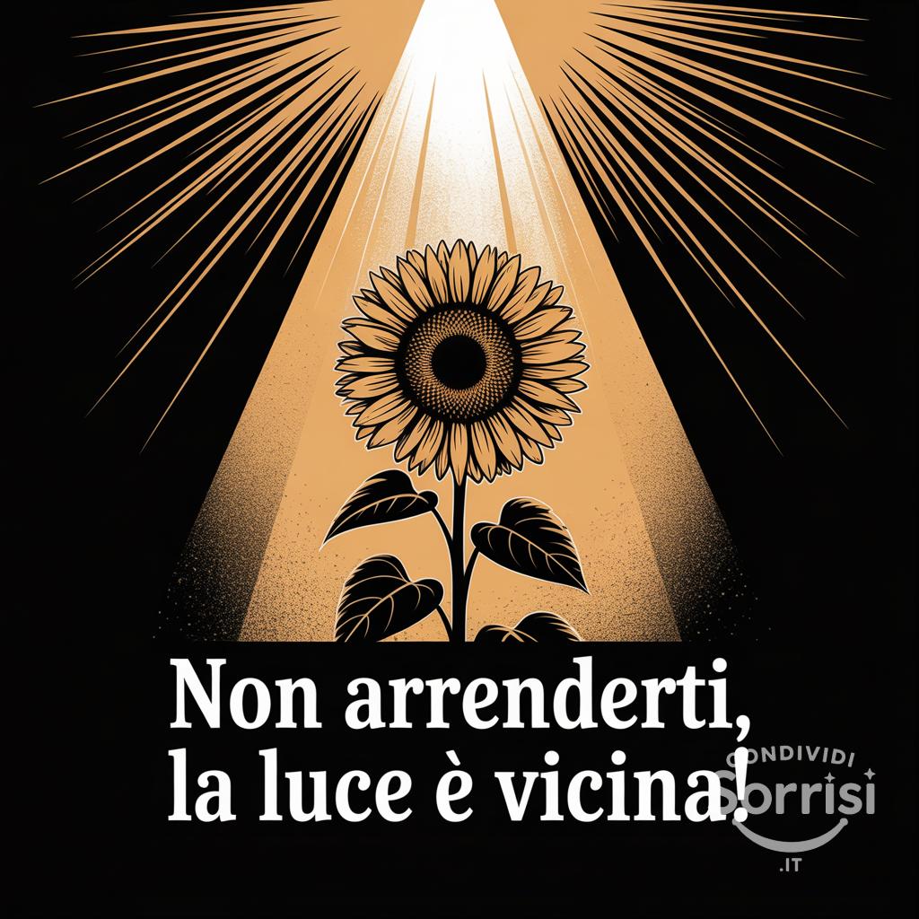 Non arrenderti, la luce è vicina!