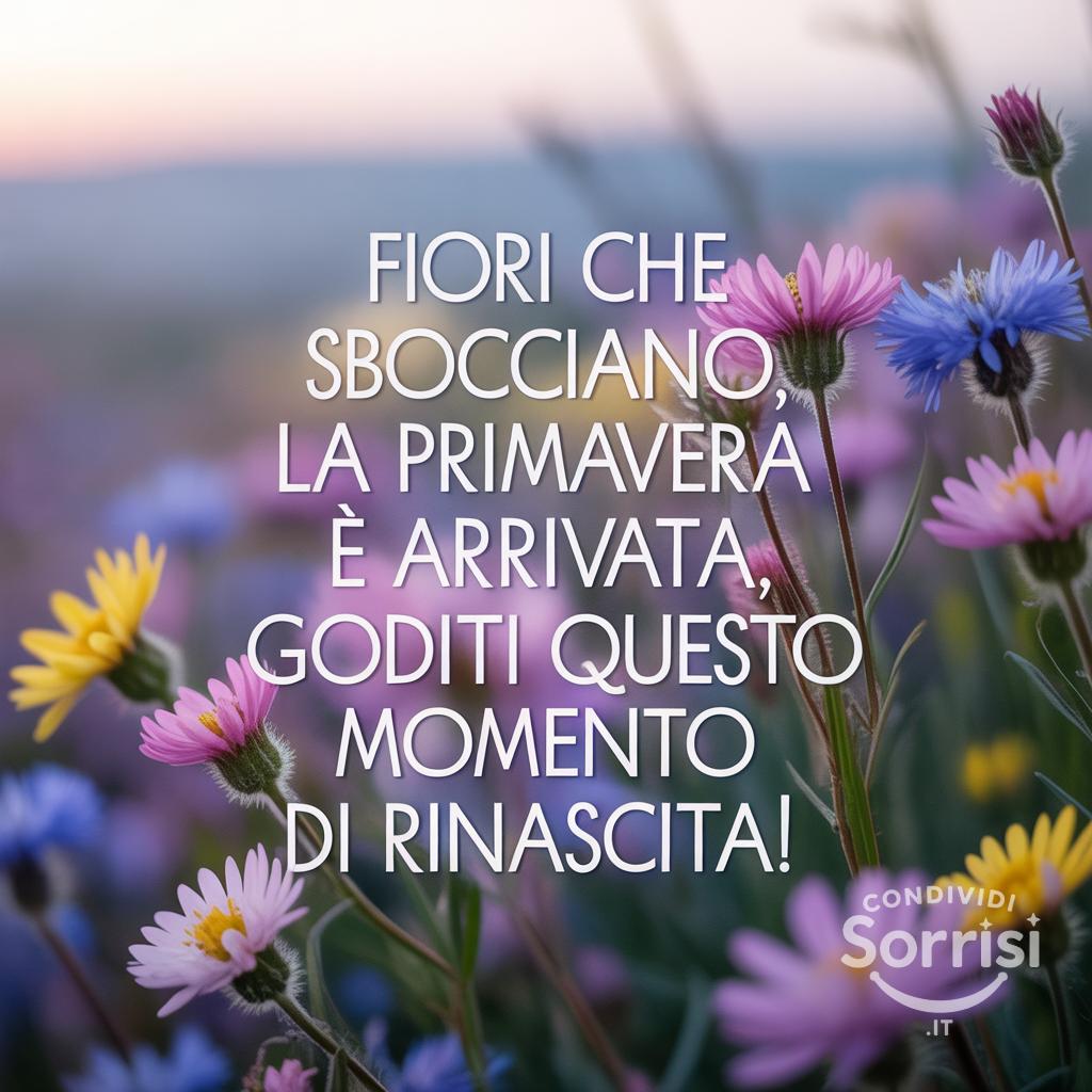 Fiori che sbocciano, la primavera è arrivata, goditi questo momento di rinascita!