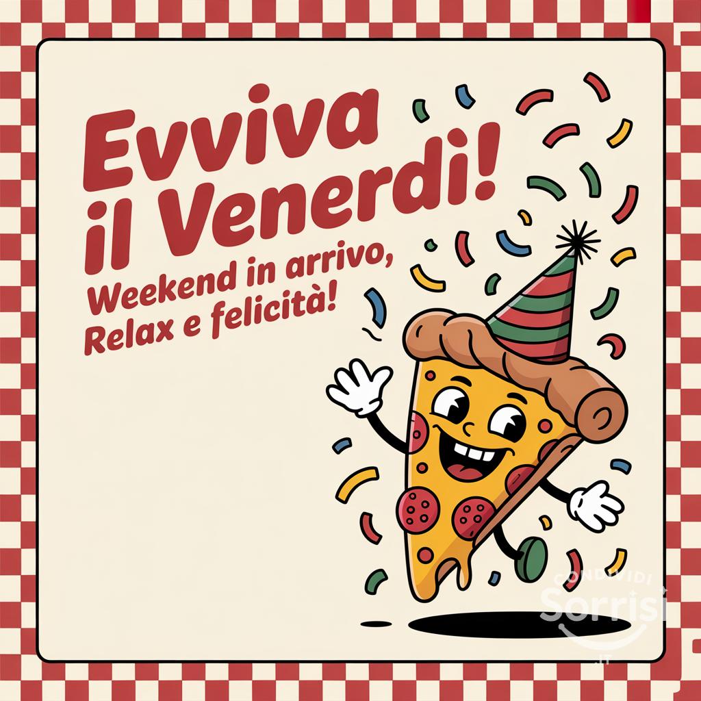 Evviva il venerdì! Weekend in arrivo, relax e felicità!