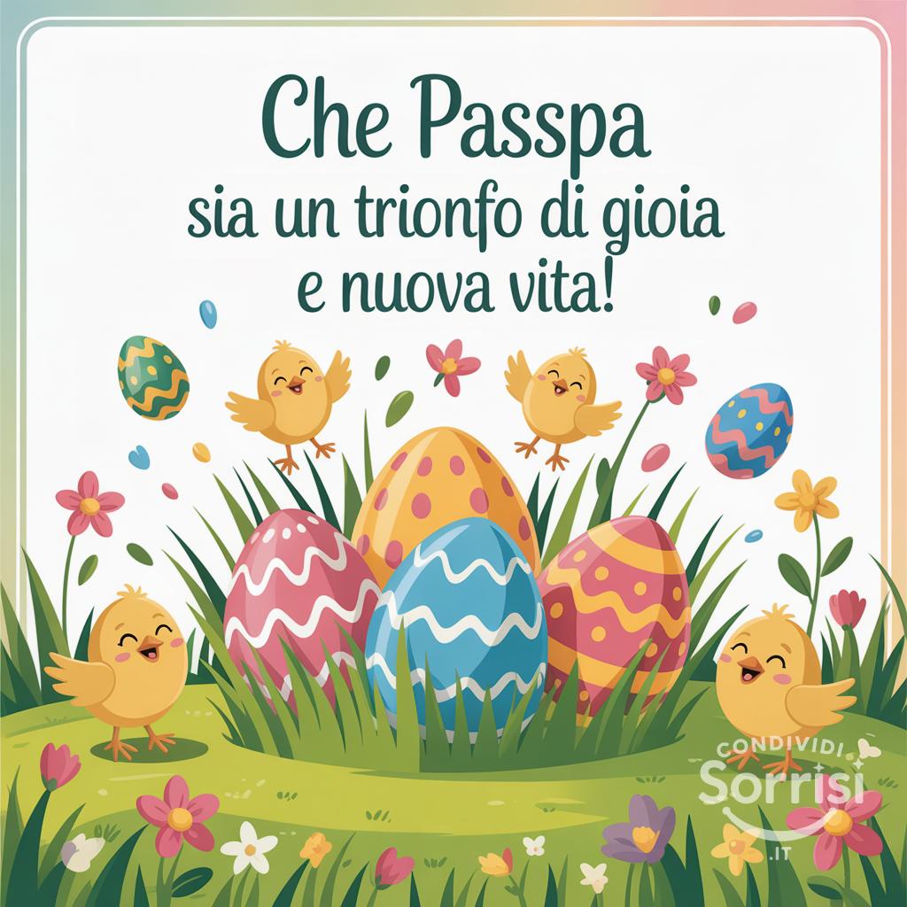 Che Pasqua sia un trionfo di gioia e nuova vita!
