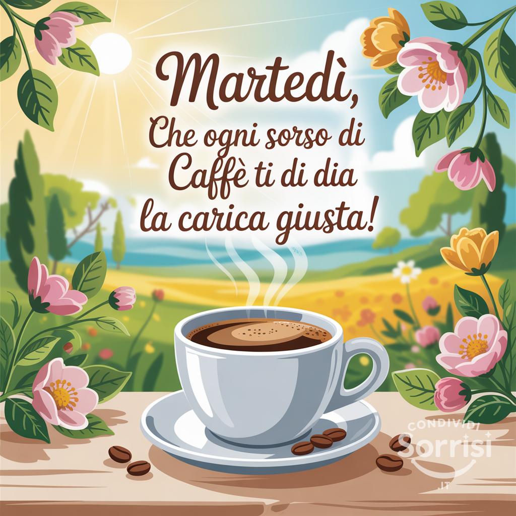 Martedì, che ogni sorso di caffè ti dia la carica giusta!
