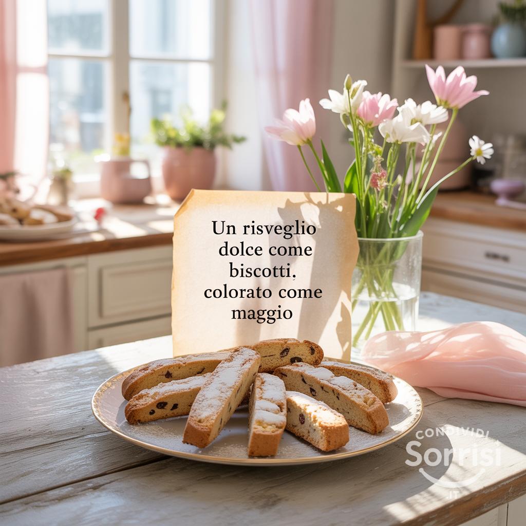 Un risveglio dolce come biscotti, colorato come maggio