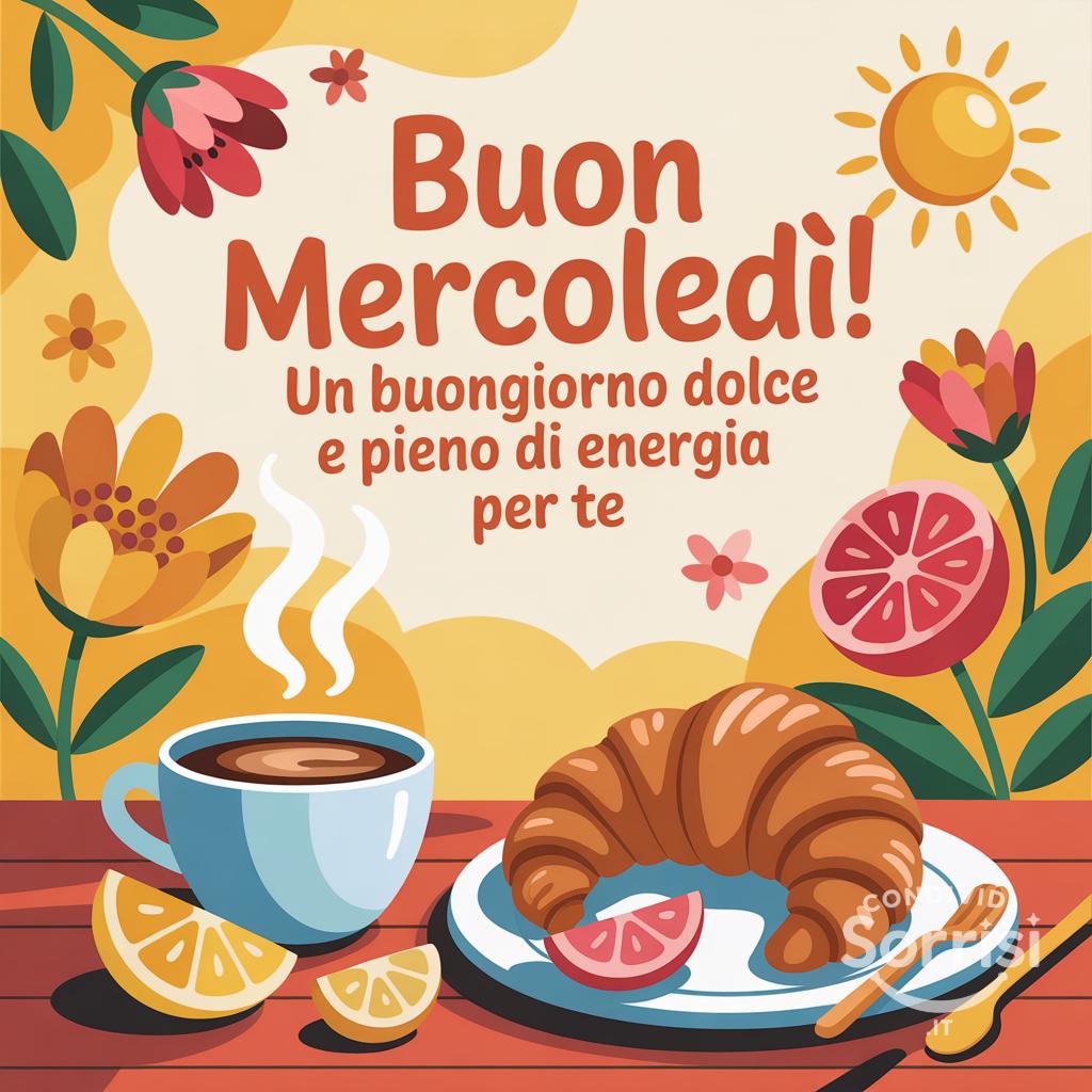 Buon Mercoledì! Un buongiorno dolce e pieno di energia per te