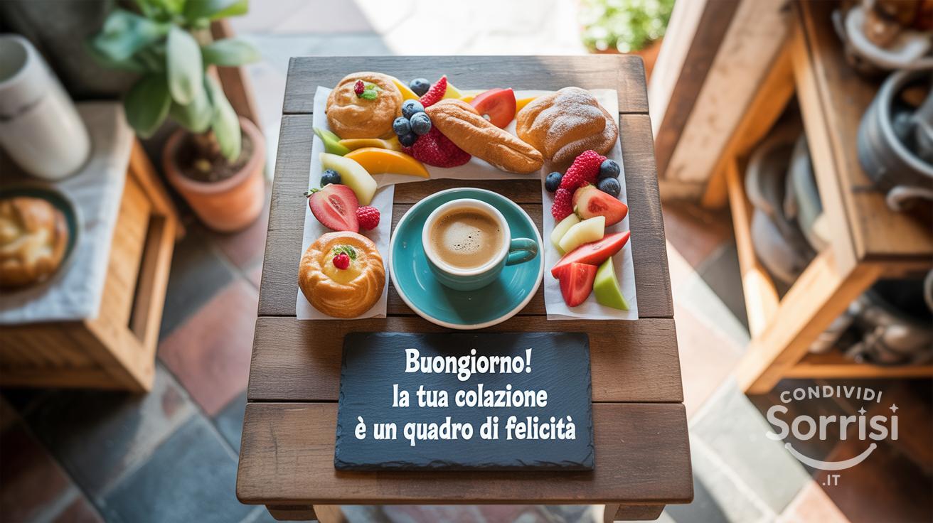 Buongiorno! La tua colazione è un quadro di felicità