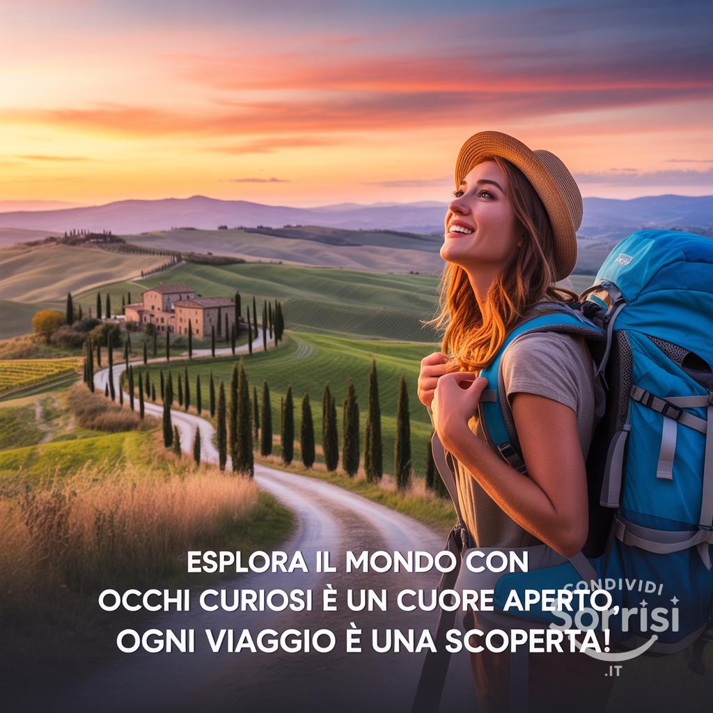 Esplora il mondo con occhi curiosi e un cuore aperto, ogni viaggio è una scoperta!