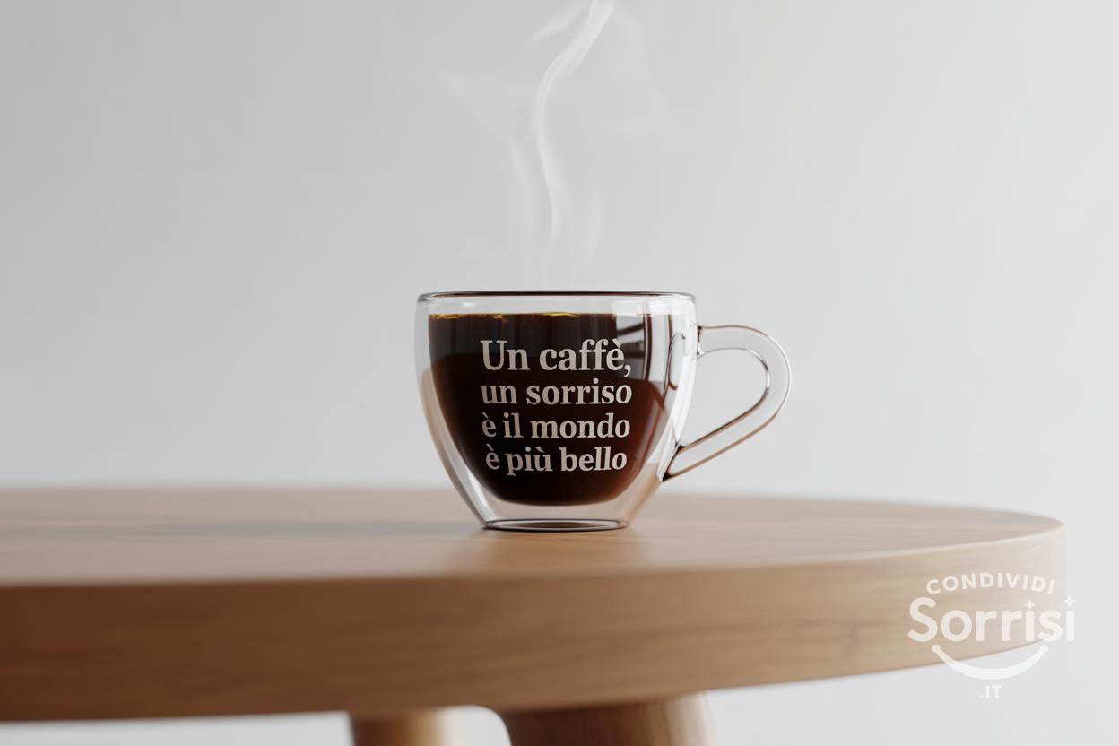 Un caffè, un sorriso e il mondo è più bello