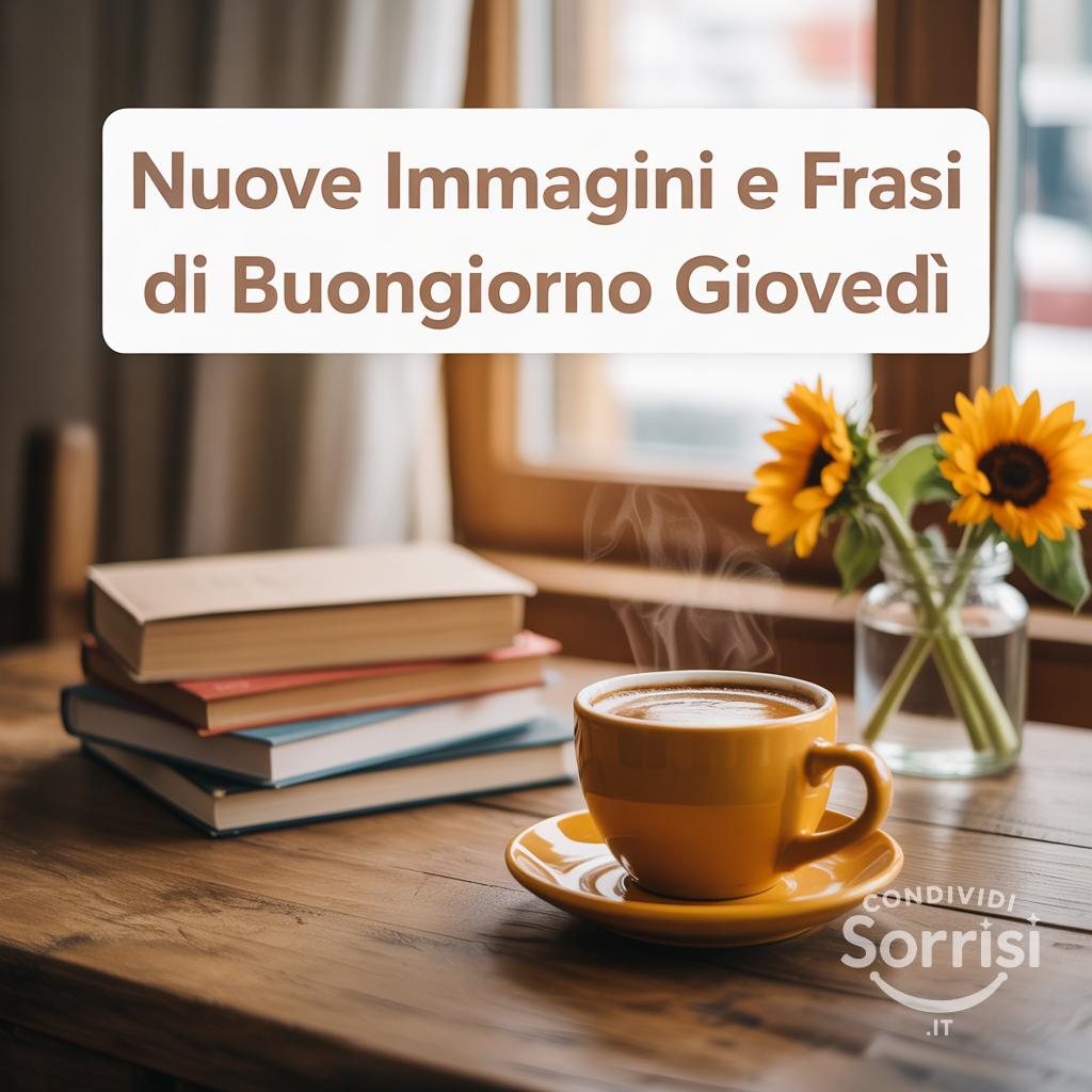 Nuove immagini e frasi di buongiorno Giovedì