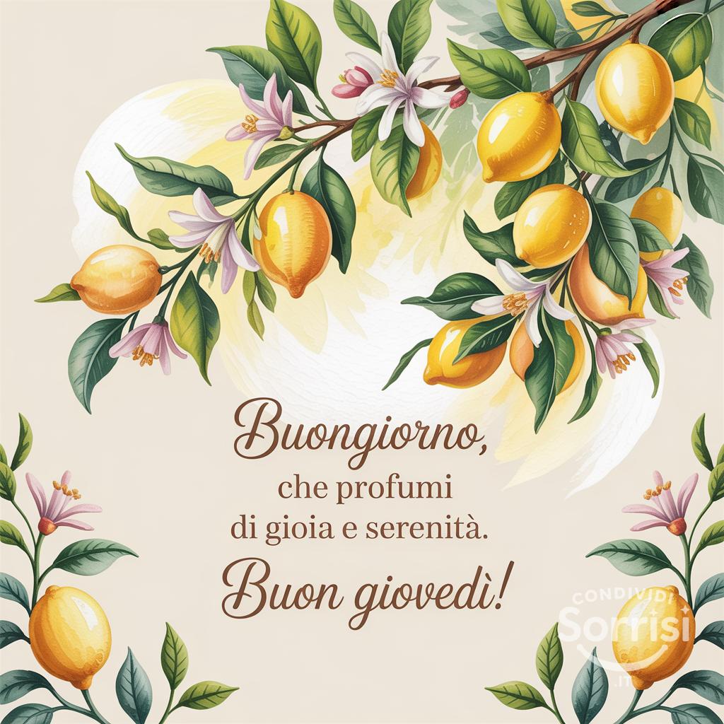 Buongiorno, che profumi di gioia e serenità. Buon Giovedì!