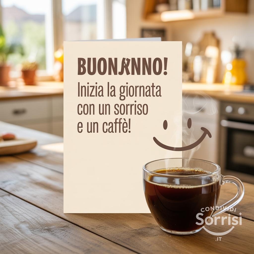 Inizia la giornata con un sorriso e un caffè!