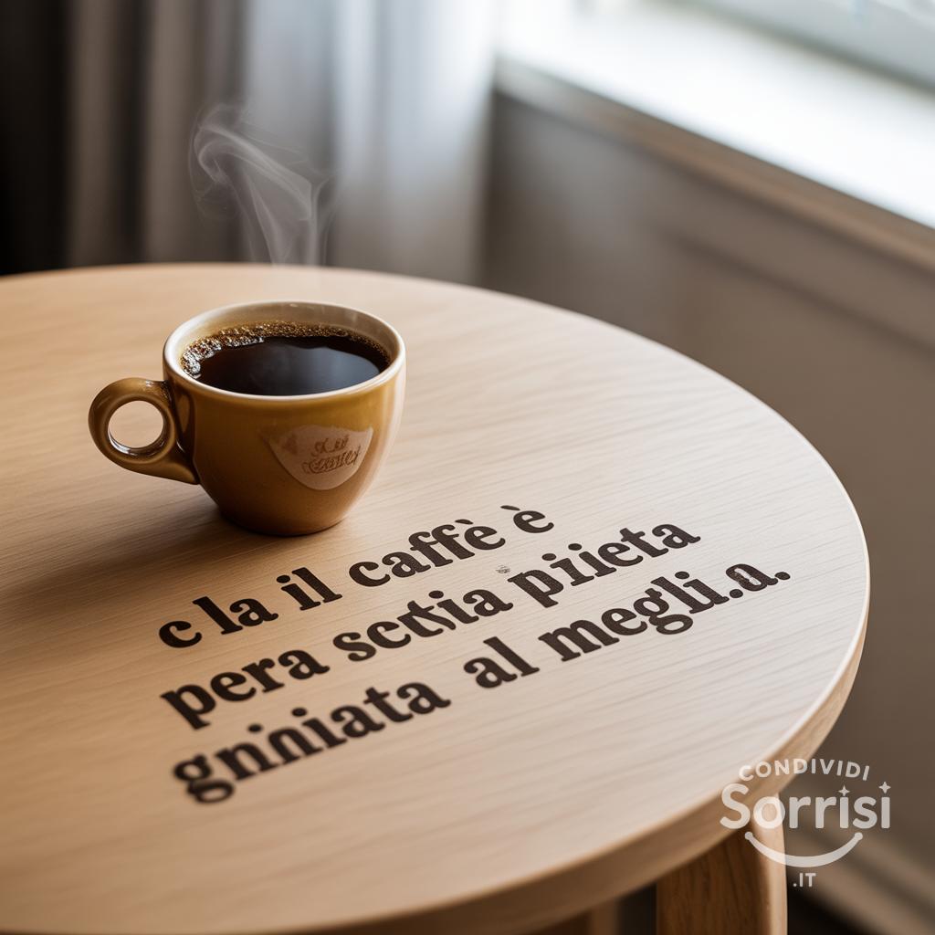 Il caffè è la scusa perfetta per iniziare la giornata al meglio.