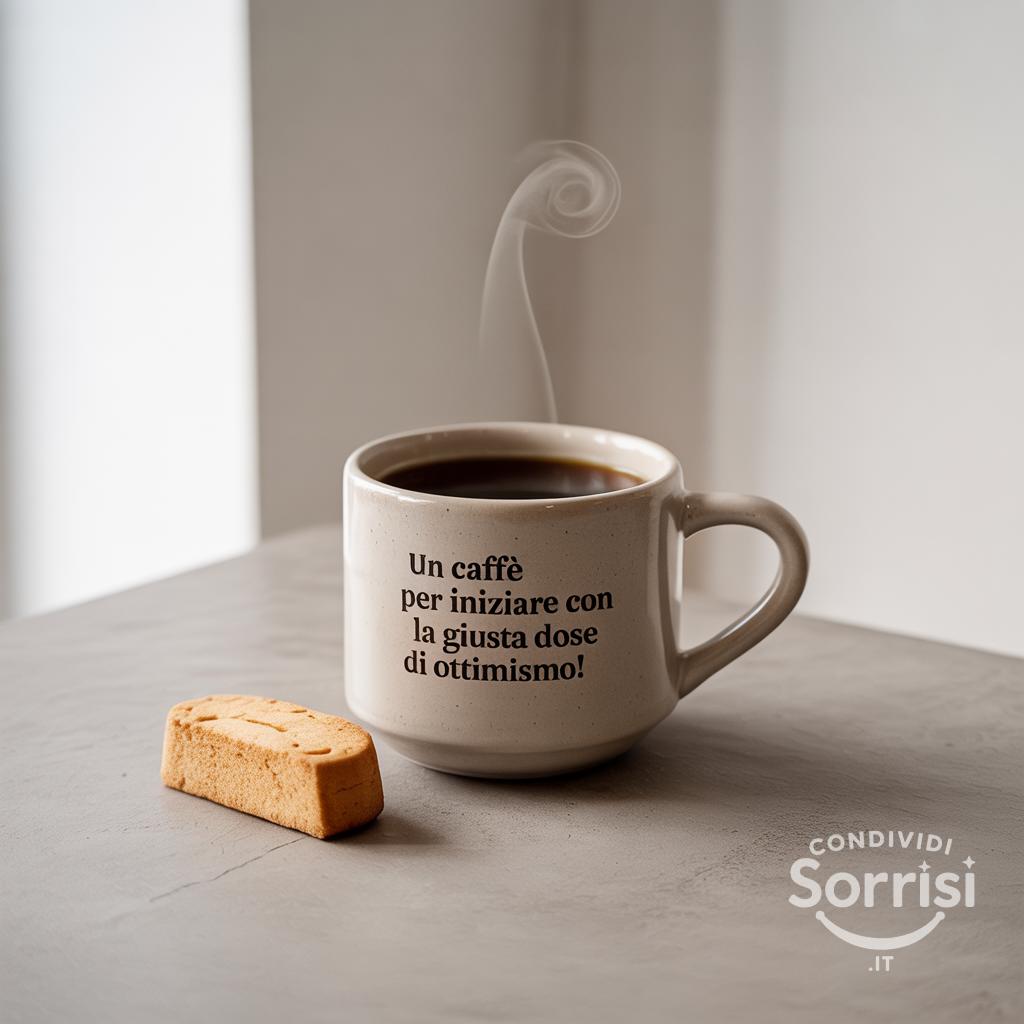 Un caffè per iniziare con la giusta dose di ottimismo!