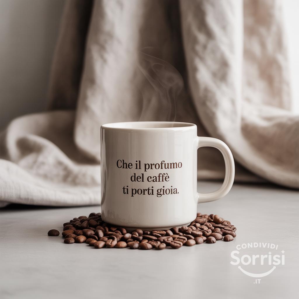 Che il profumo del caffè ti porti gioia