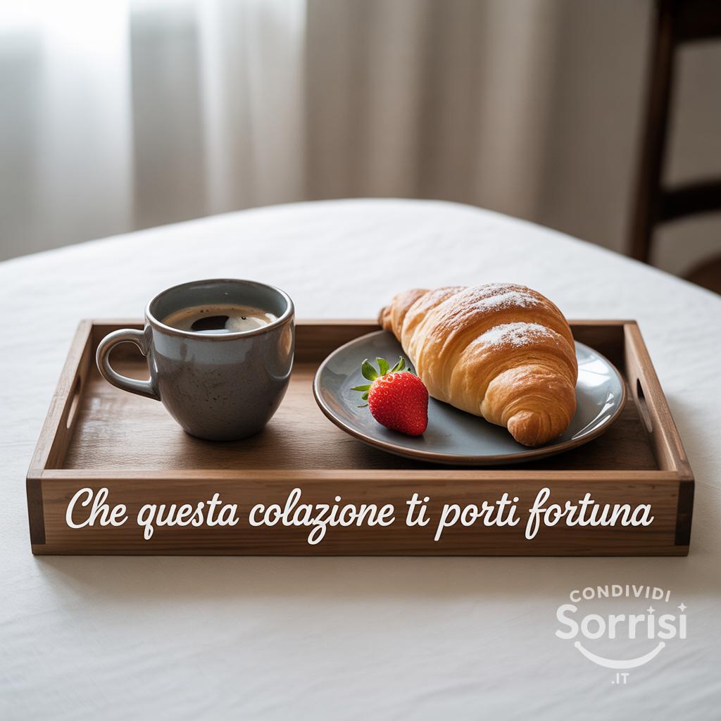 Che questa colazione ti porti fortuna