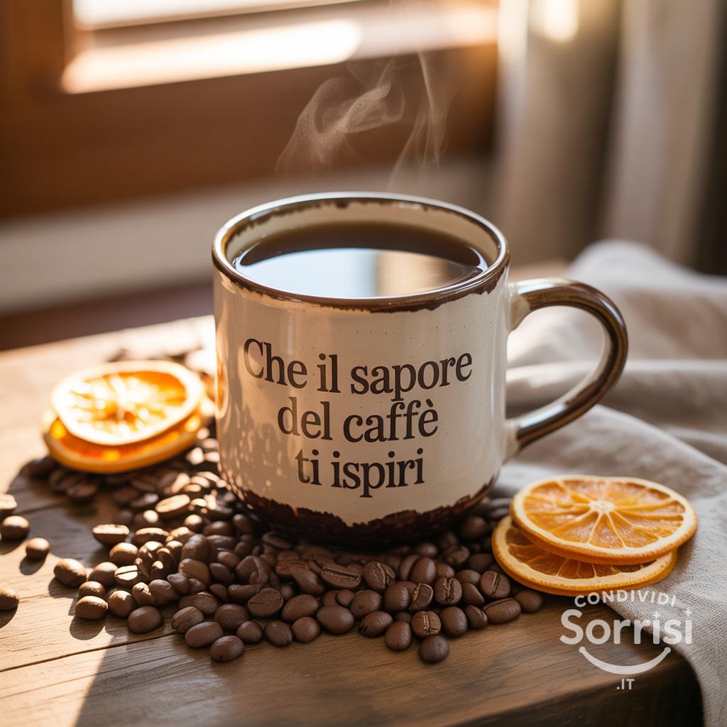 Che il sapore del caffè ti ispiri