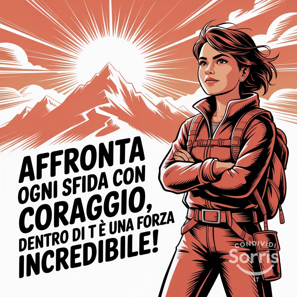 Affronta ogni sfida con coraggio, dentro di te c'è una forza incredibile!
