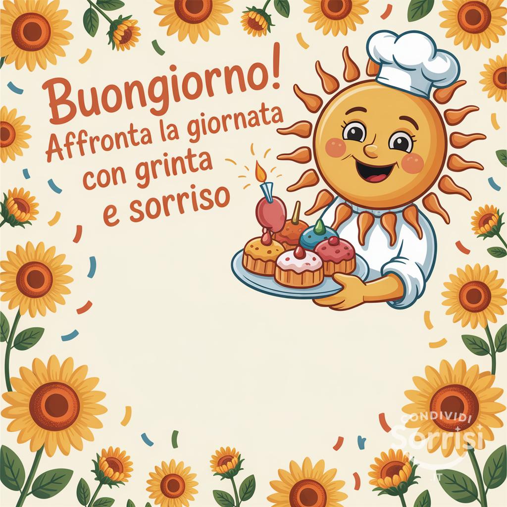 Buongiorno! Affronta la giornata con grinta e sorriso