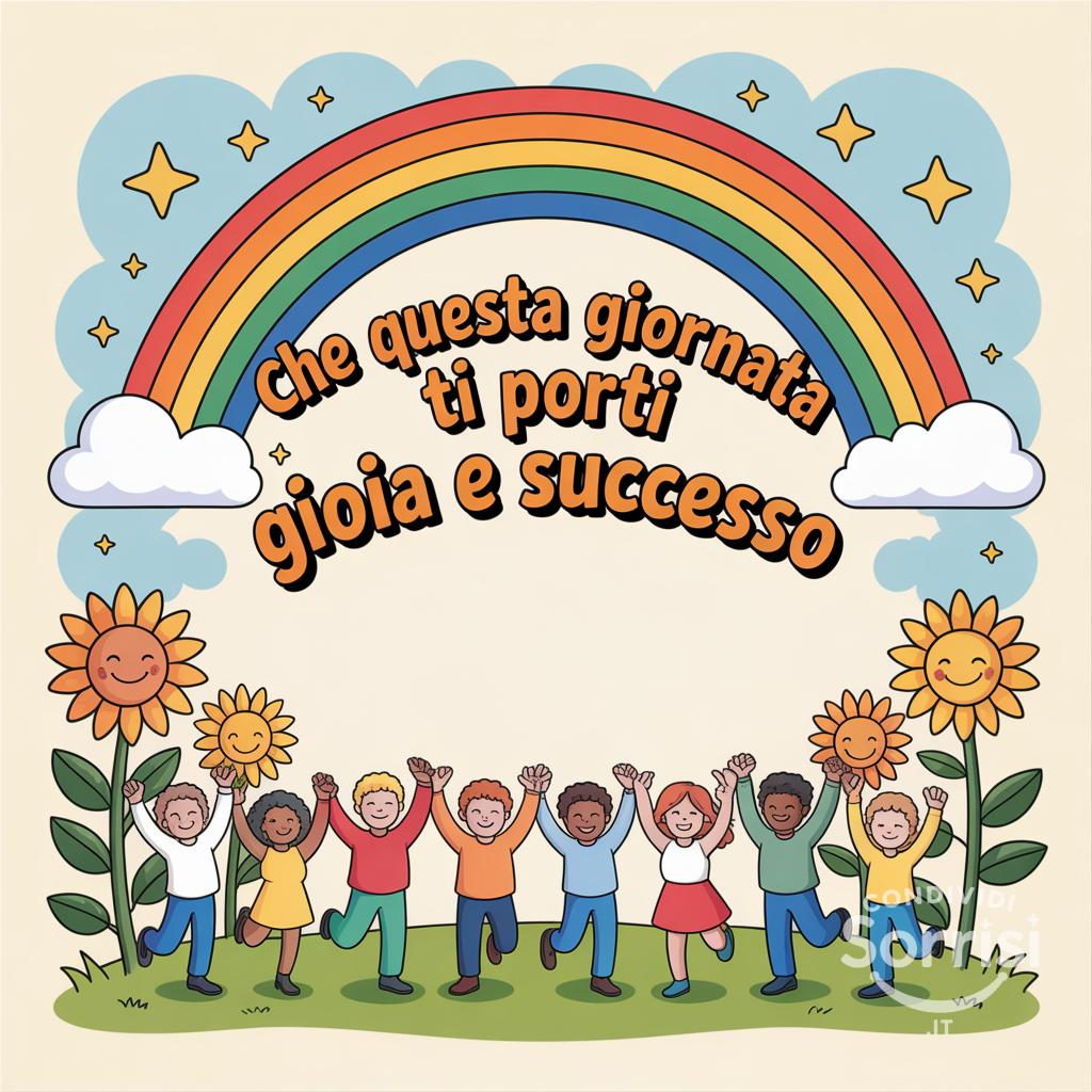 Che questa giornata ti porti gioia e successo